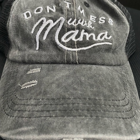 Black Letter Embroidered Baseball Cap - Picture 3 of 6